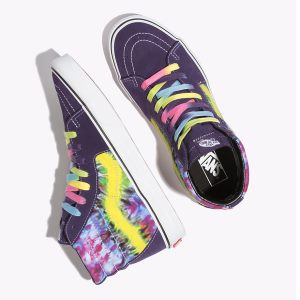 Vans Bayan Spor Ayakkabı Tie Dye Sk8-Hi Beyaz | 18843-346